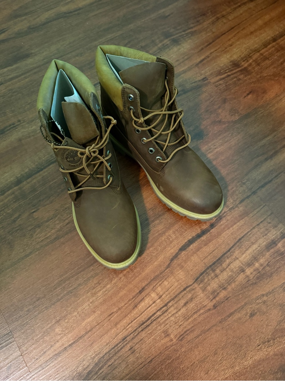 Timberland Men's Brown Lace-Up Leather Ankle Boots